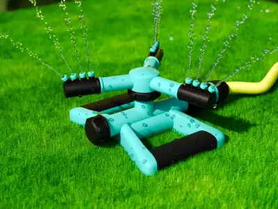 Spinning Garden Water Sprinkler 3D model