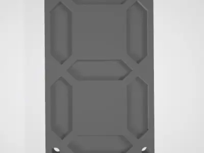 Digital number segment - Two types 3D model