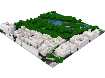 London city tile Level 2 block TQ2979 North East 3D model
