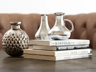 Hooker Furniture - Alexa Sofa and Decor 3D model