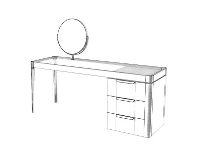 Afrodite Writing Desk 3D model