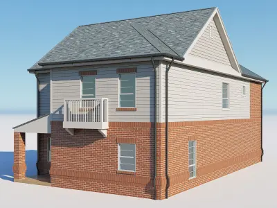 Two Story House 4 3D model