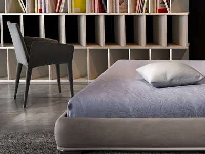 Bonaldo Amos alto bed 3D model