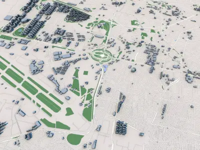 Tehran City Iran 3D model