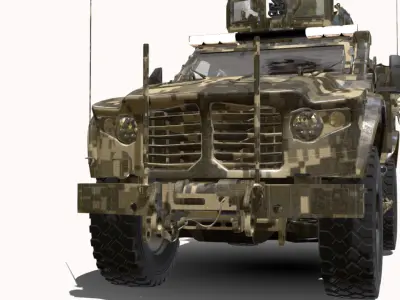 jltv 4x4 Low-poly 3D model