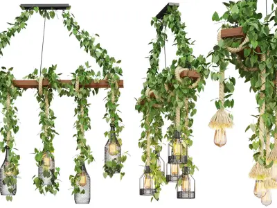 Rope Island Chandelier 3D model