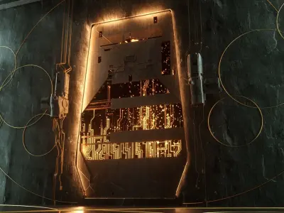 Sci-Fi Room Interior Design 3D model