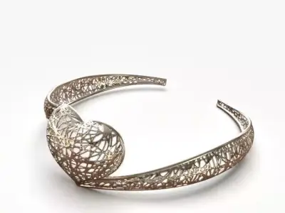 Light cuff bracelet 3D print model