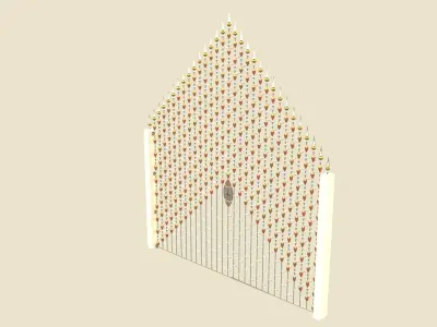 Luxury Gate 3D model