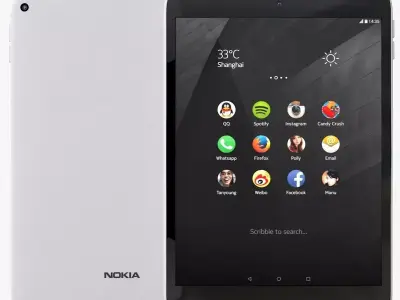 Nokia N1 Natural Aluminum 3D model