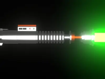 Luke Skywalker Lightsaber Low-poly 3D model