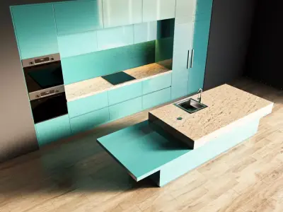 49-Kitchen1 glossy 5 3D model