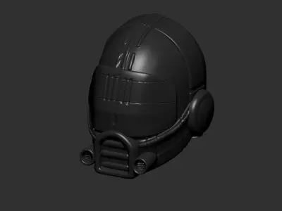 helmet high poly sculpt 3d printable ver 7 3D model 3D model 63