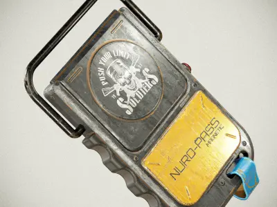 Sci-fi Compass V1 PBR Low-poly 3D model