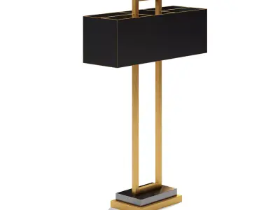 Black Table Lamp 3D model