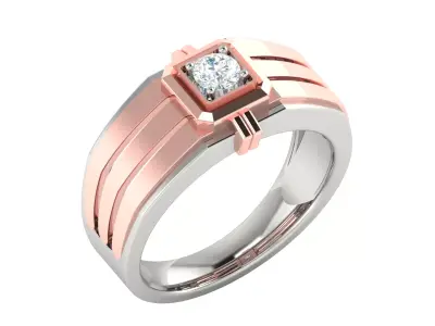 Mens Ring  Render 3dm STL OBJ FBX Details 3D print model purchase