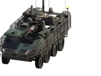 M1126 Stryker infantry carrier vehicle 3D model