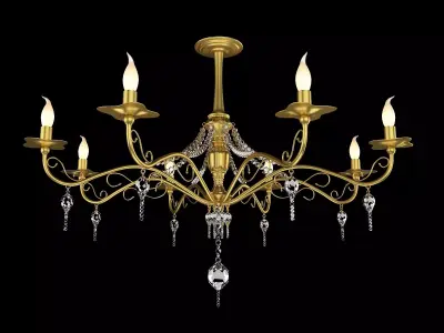 Classic Chandelier 3D model 2