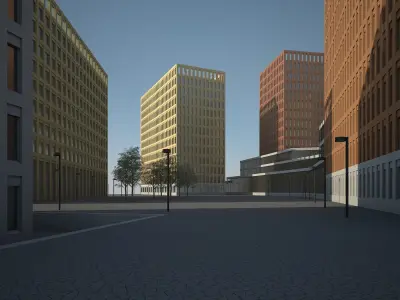 City Block 3D model