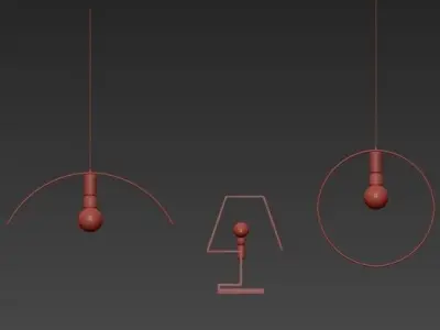 Plywood Design Light 3D model
