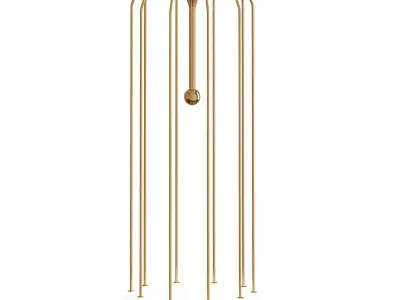 fluorescent lamp 3D model 2
