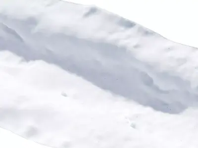 Snowy trail 3D model