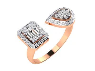  Women Ring Render 3dm STL MTL SLC JCD OBJ FBX Details 3D print model 62