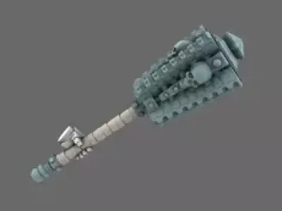 Cyber Samurai Greater Tetsubo LEFT 3D print model