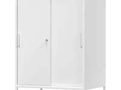 IKEA - TROTTEN Wardrobe with sliding doors 3D model