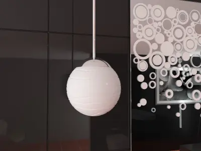 BathroomSet04 bathroom with sink and tiled floor 3D model