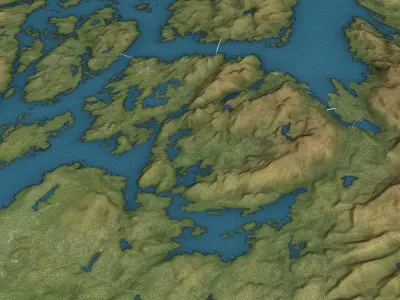 Bergen - 3D City Terrain 3D Model Pack