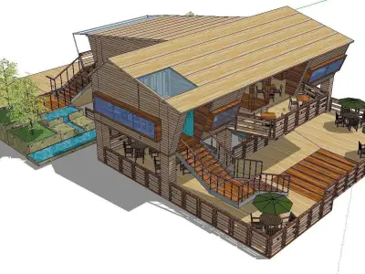 Creative Design-Holiday Cabin-0129 3D model