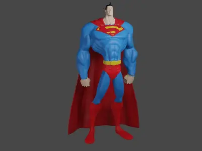 Superman stylized 3D character 3D model