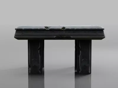 Dark Ritual Altar Prop Low-poly 3D model