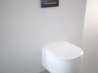 Pozzi Ginori Toilet 500 Low-poly 3D model