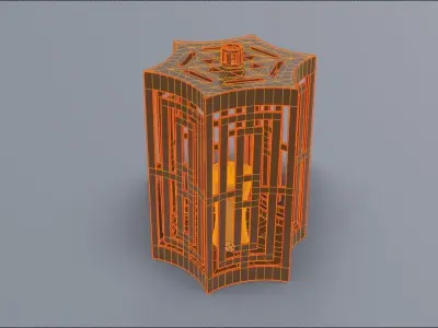 Light Box Low-poly 3D model