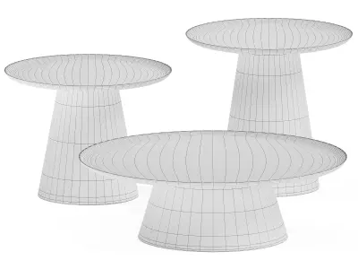 Metal Coffee Tables Amerigo by Cattelan Italia 3D model