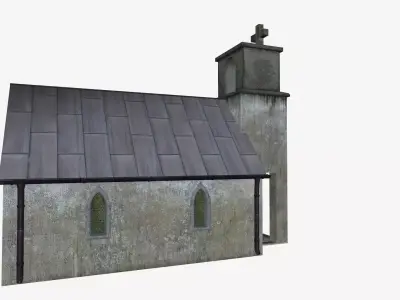 The old chapel Low-poly 3D model