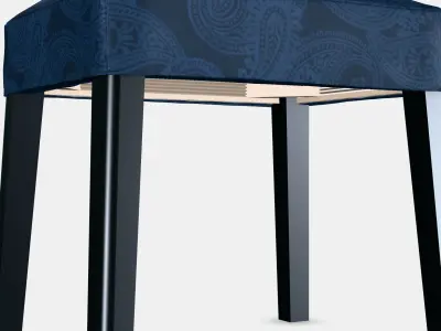 SAKARIAS Stool 2 Low-poly 3D model