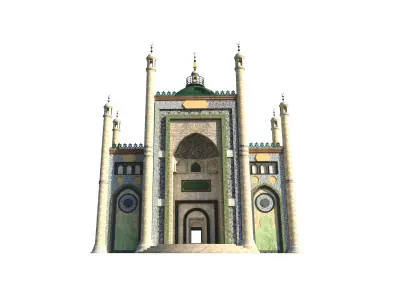 Xinjiang Kargilik Great Mosque Gatehouse Reconstruction 3D model
