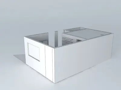 DANY room with door Free 3D model