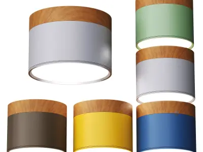  Modern LED spotlight Low-poly 3D model