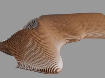 Parametric Pavilion 3D model