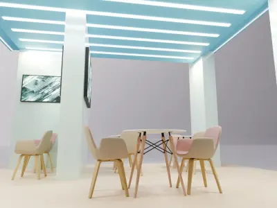 Exhibition Stall or Booth Design for advertisement 3d model 3D model