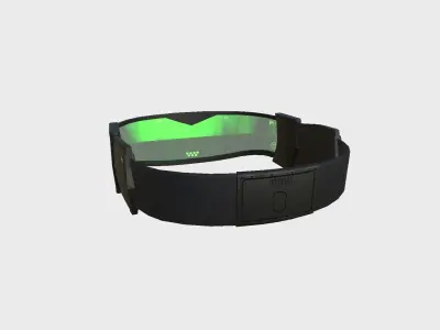 SciFi Glasses C08 Green - Character Design Fashion Low-poly 3D model