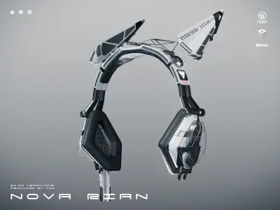 Novarian PB Support available in 2colors Low-poly 3D model