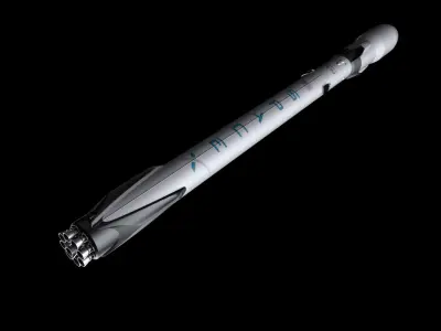 Falcon 9  Fully Reusable 3D model