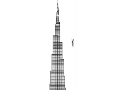 Burj Khalifa 3D model