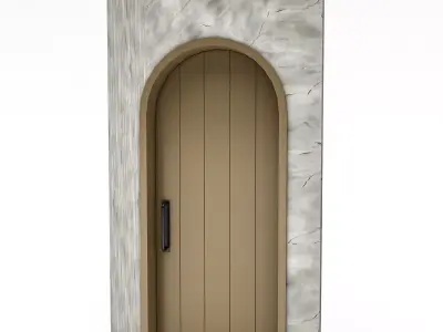 3D modern bohemian door 06 Low-poly 3D model