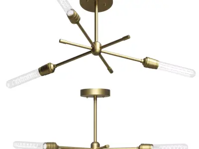 Etsy Edison Chandelier 3D model